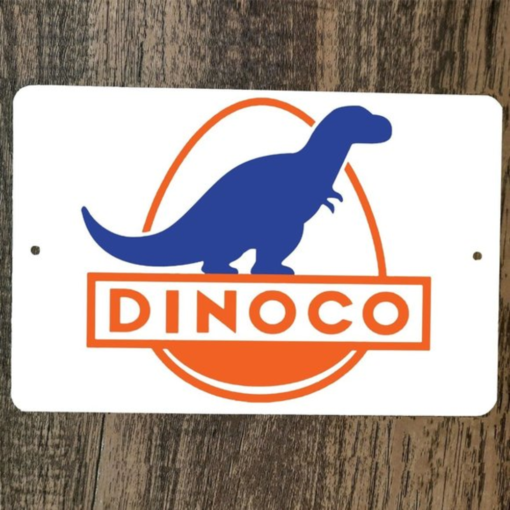 Dinoco Cars 8x12 Metal Wall‎ Sign Poster